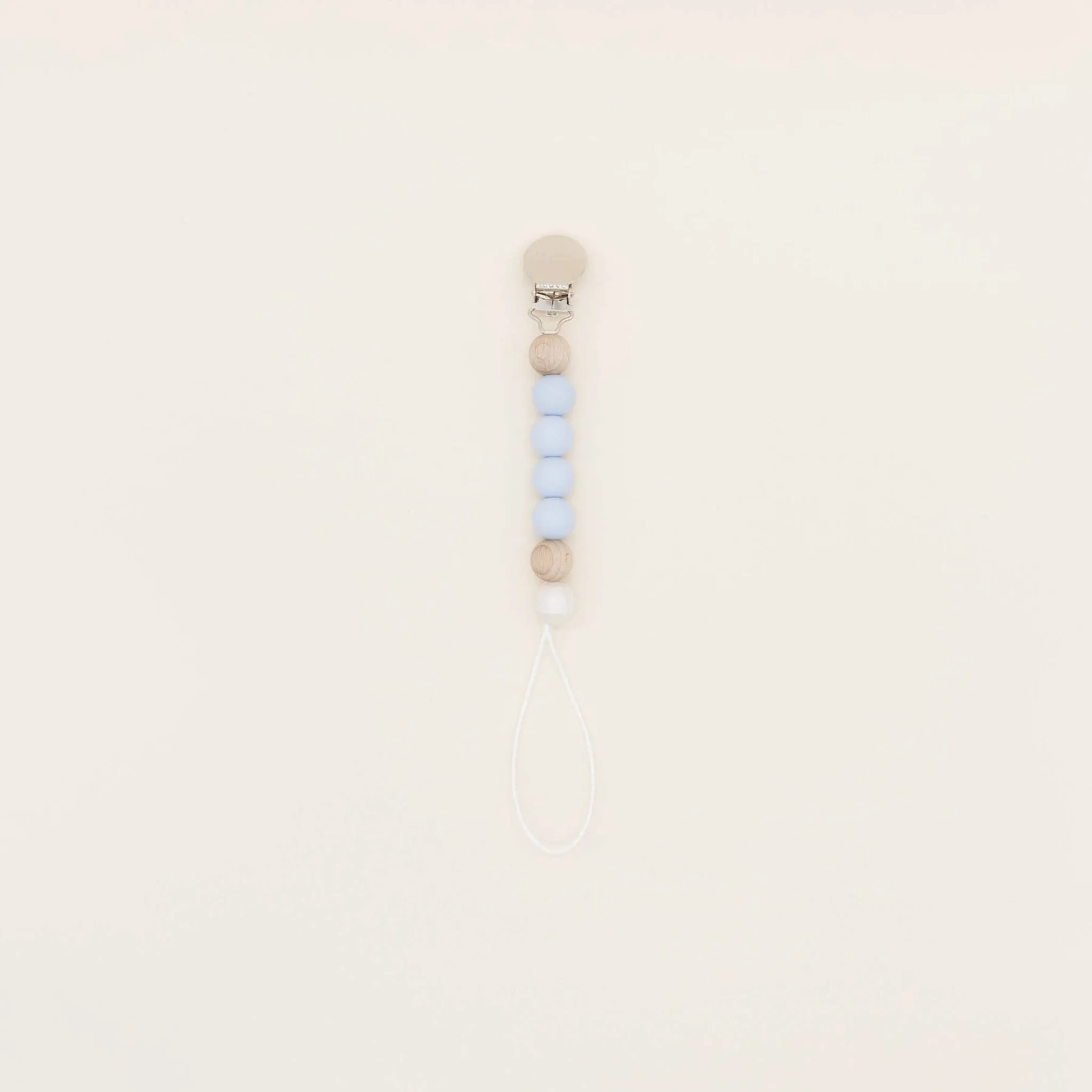 Be Mummy - Mini pacifier holder - Pearl: Baby blue