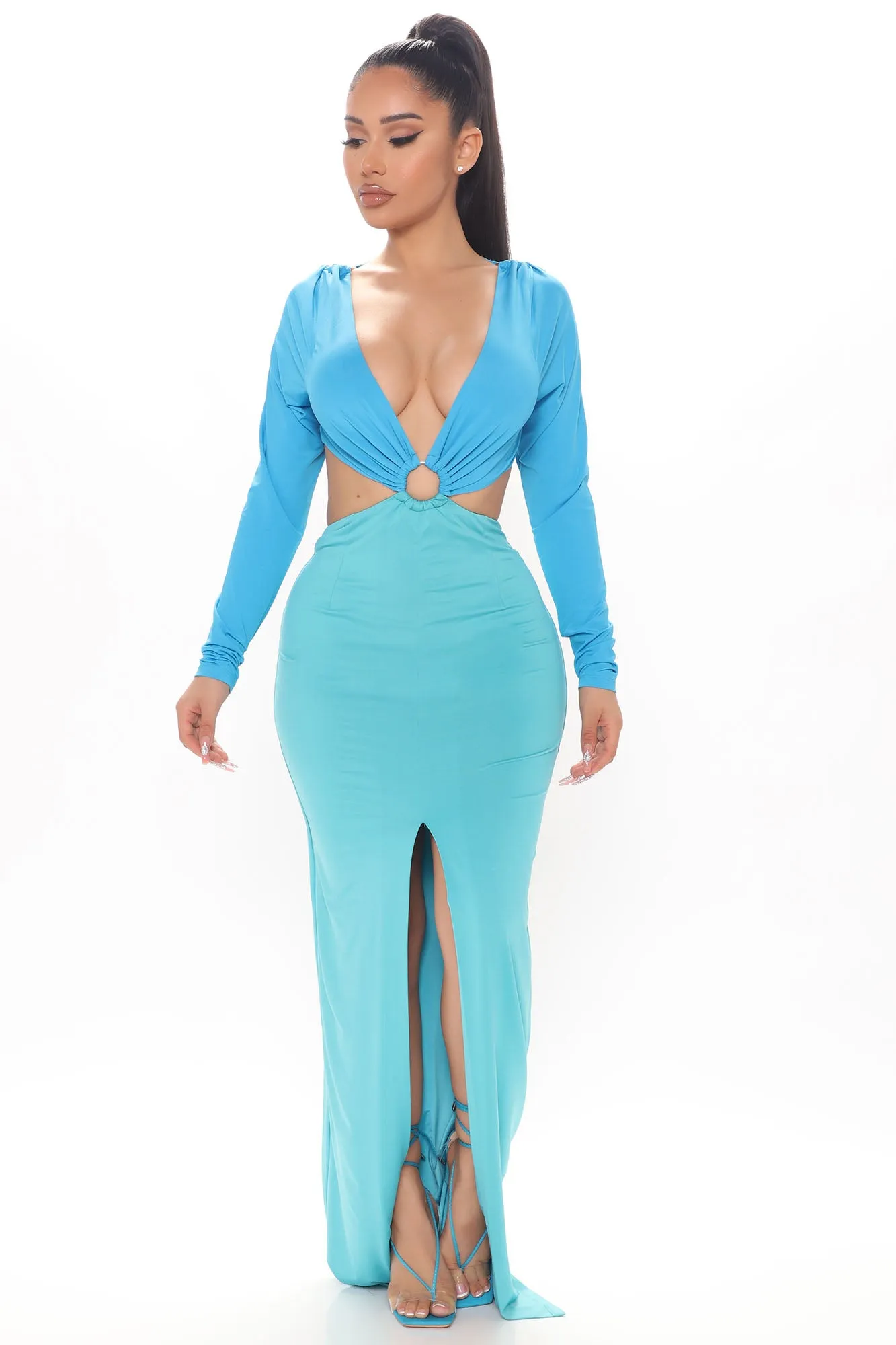 Be Unique Maxi Dress - Turquoise