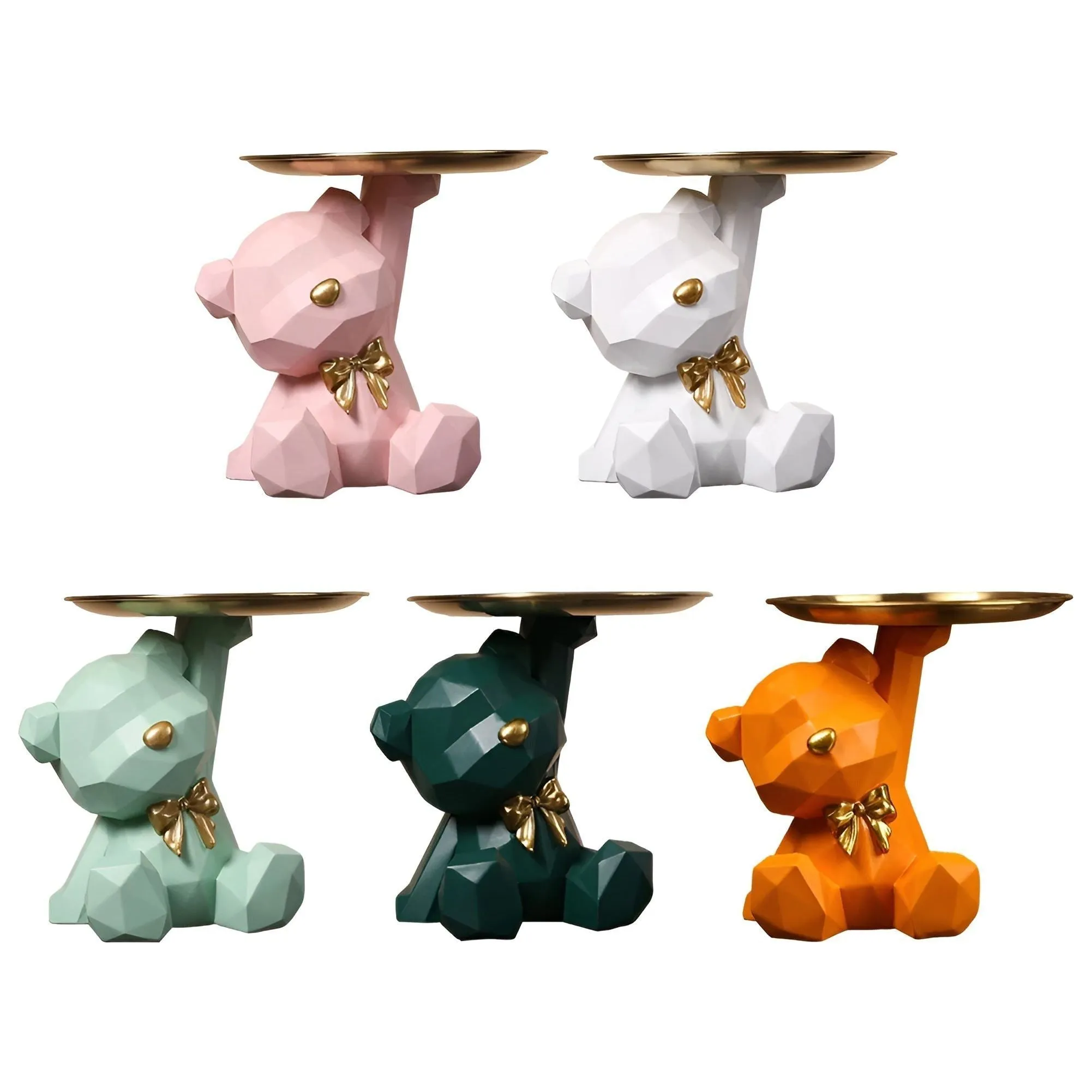 Bear Key Holder - Multifunktionaler Geometrischer Bär Schlüsselhalter und Schreibtischdekoration