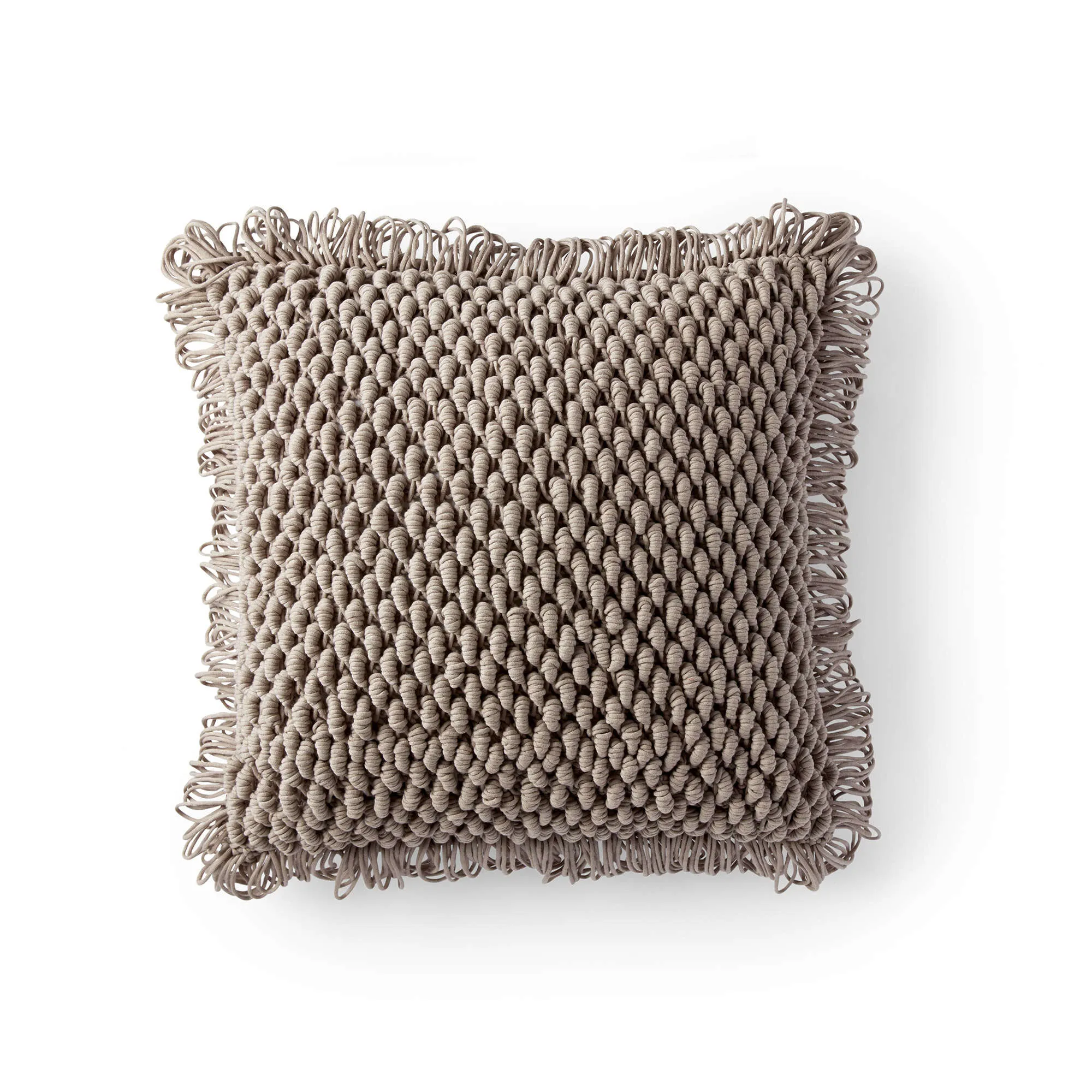 Bernat Bullion Loop Crochet Pillow