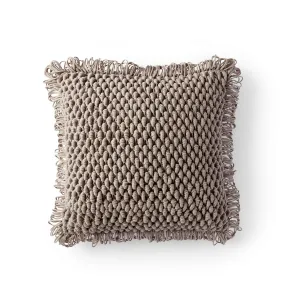 Bernat Bullion Loop Crochet Pillow