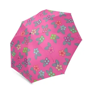 Berry Flowers Foldable Umbrella
