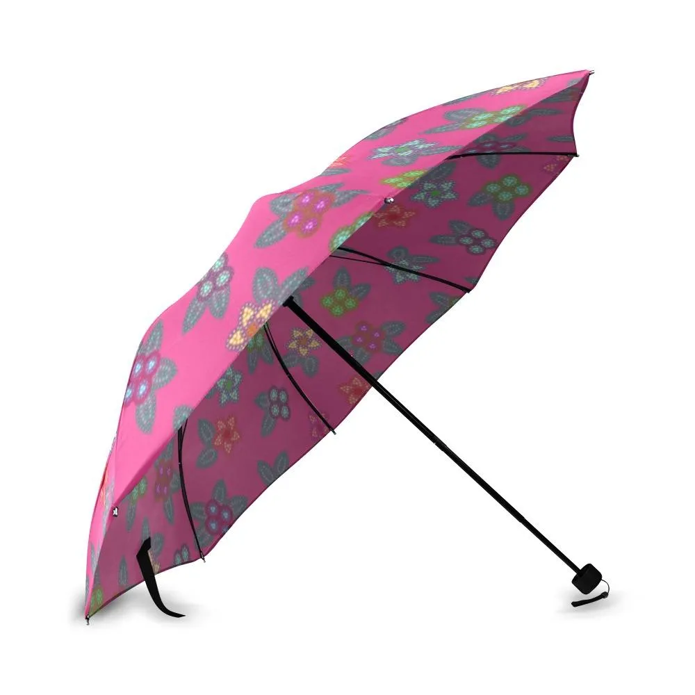 Berry Flowers Foldable Umbrella