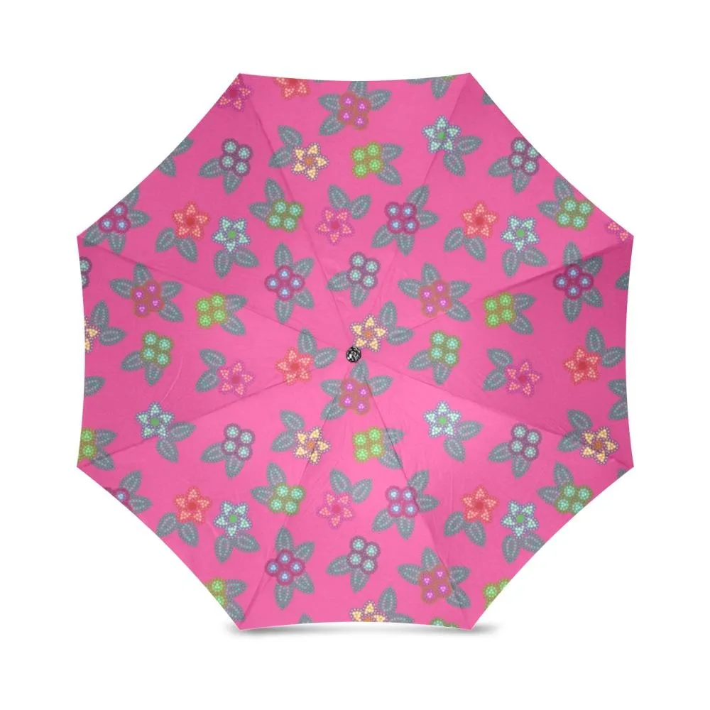 Berry Flowers Foldable Umbrella