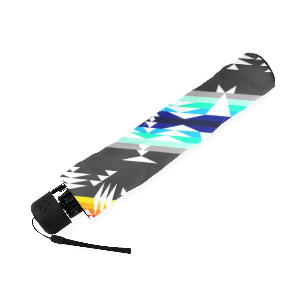 Between the Mountains Gray Foldable Umbrella