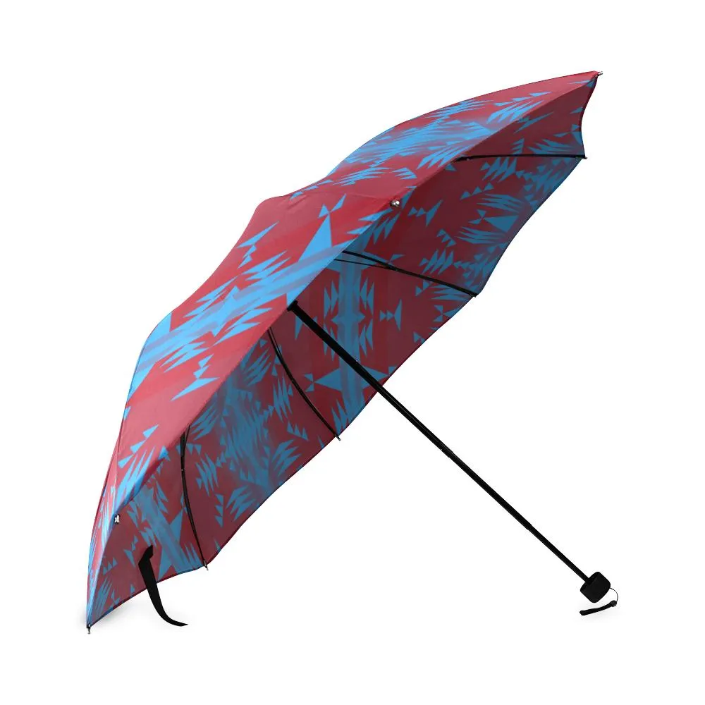 Between the Mountains Sierra Deep lake Foldable Umbrella
