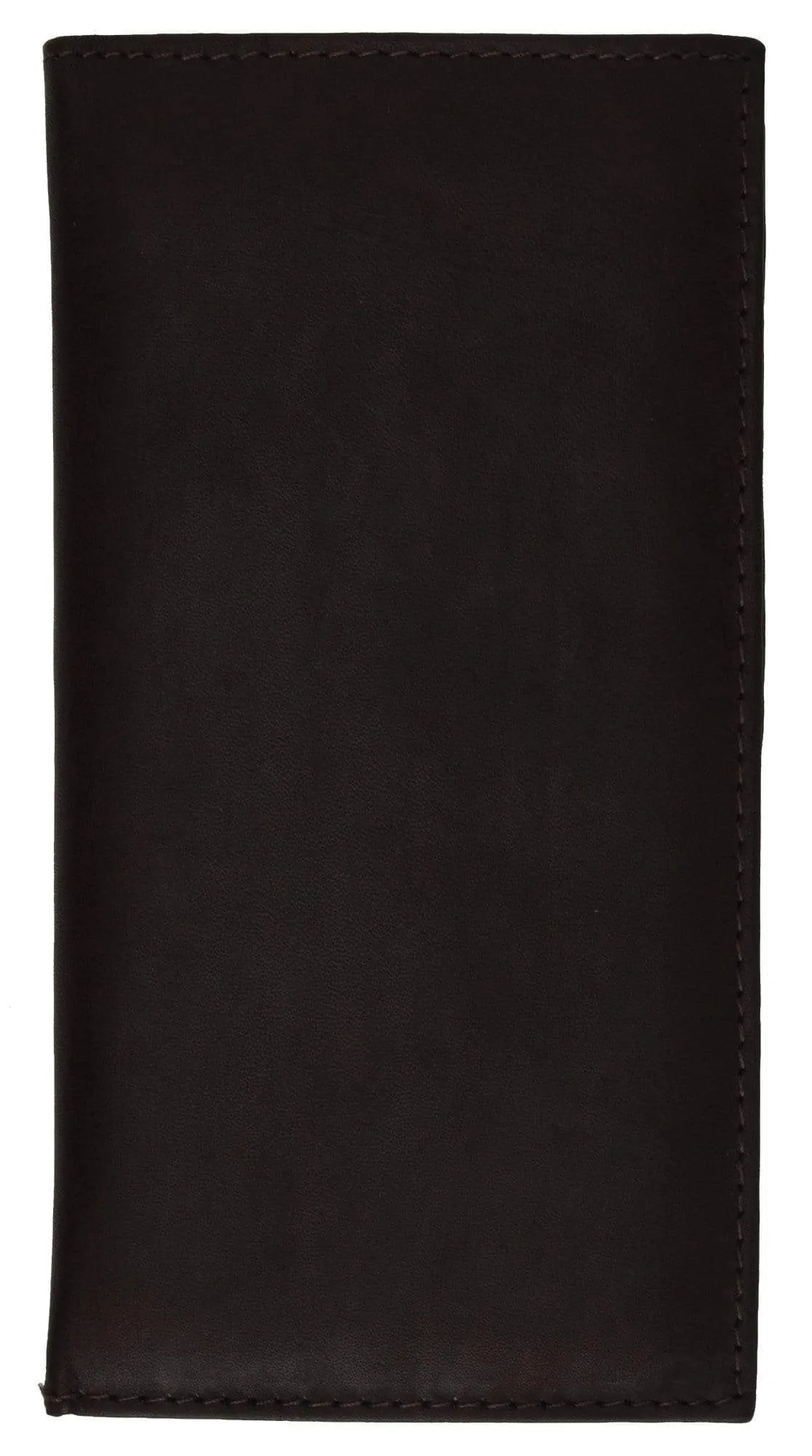 Bifold Checkbook Wallet and Credit Card Holder with ID Window Genuine Leather 4507 CF