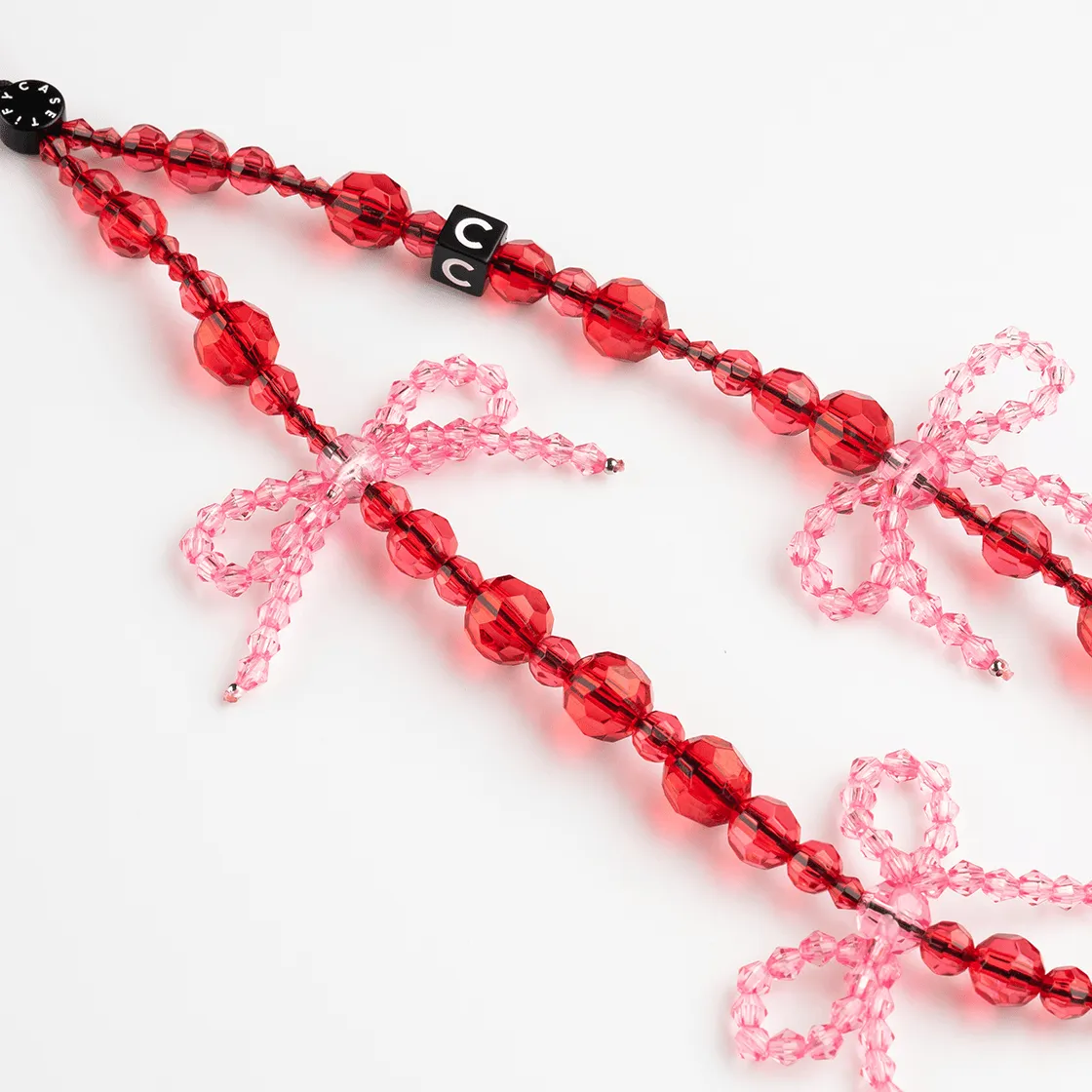 Bow Phone Charm - Blushed Bows