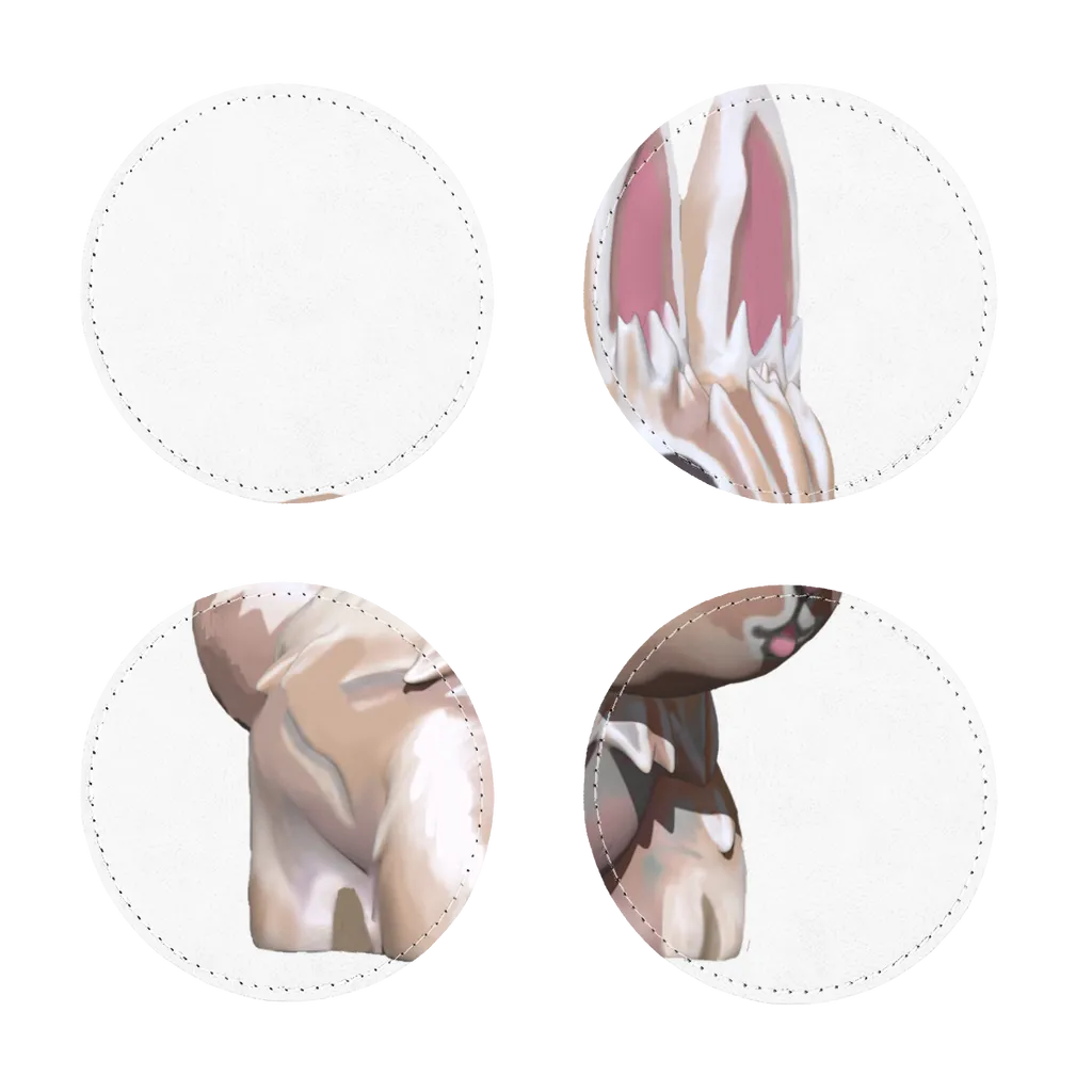 Bunny Sublimation Coasters Pack of Four