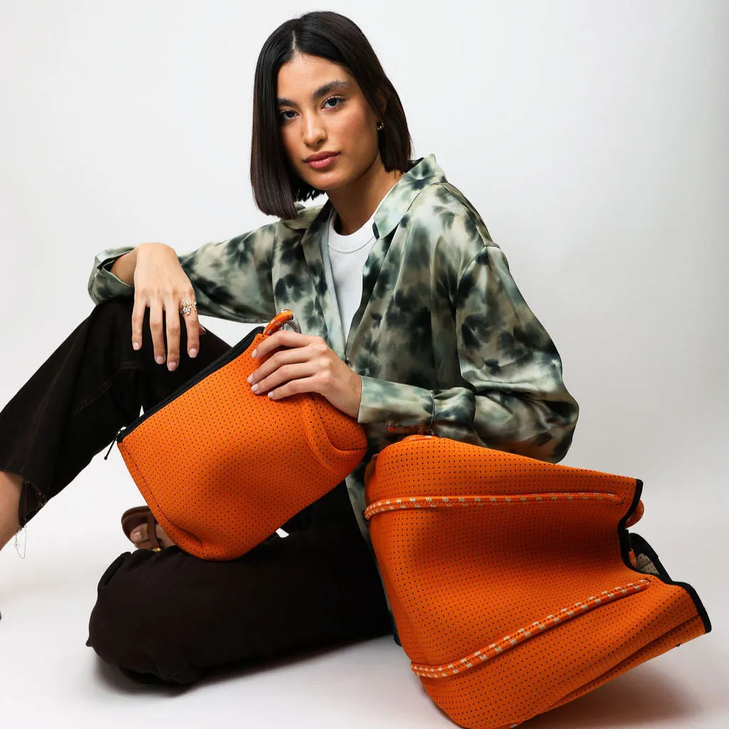 BURNT ORANGE SET - EVERYDAY TOTE AND POUCH