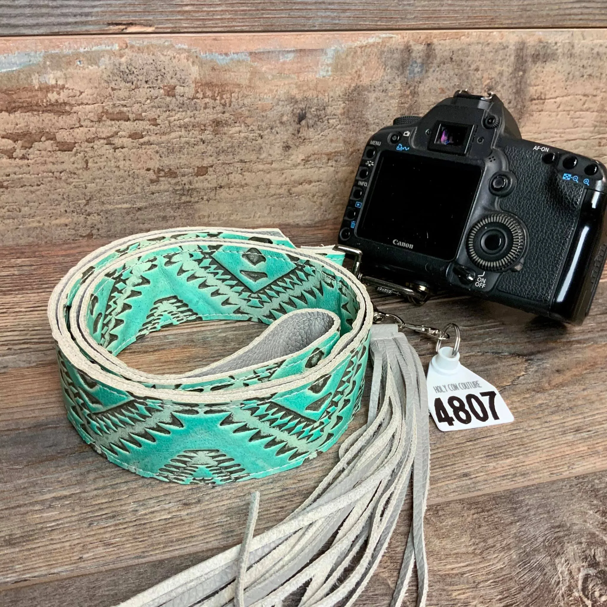 Camera Strap Sling Teal & Gray