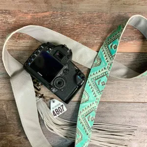 Camera Strap Sling Teal & Gray