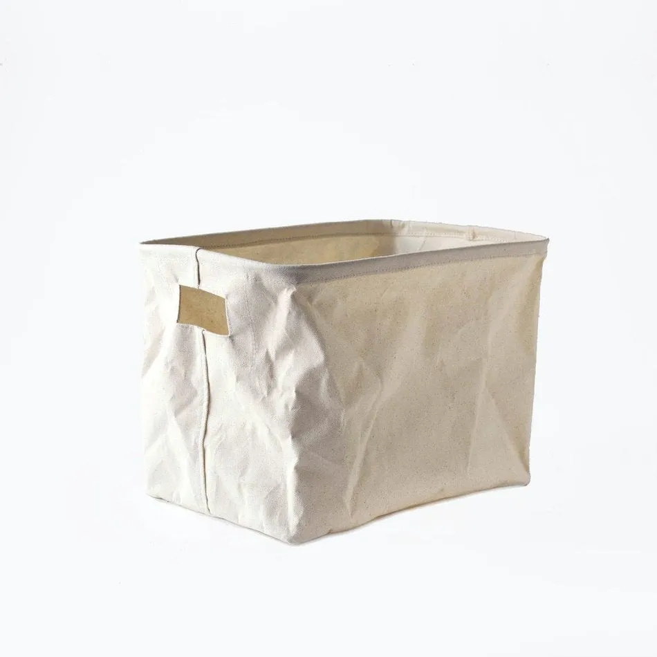 Canvas Rectangular Basket