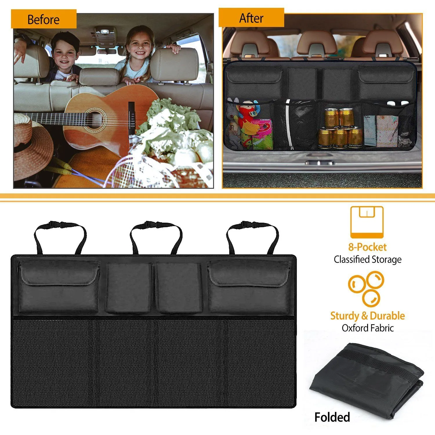 Car Backseat Trunk Organizer