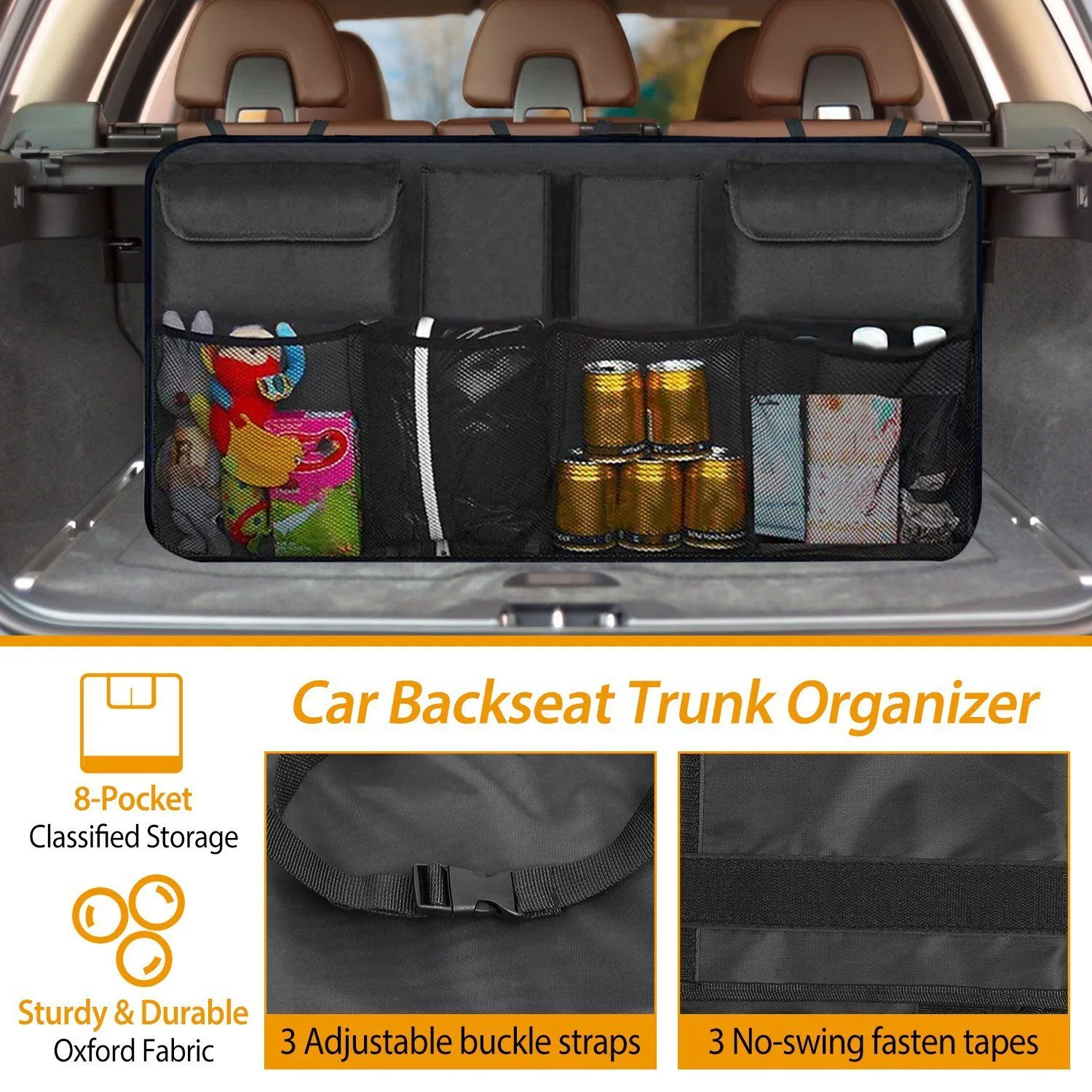 Car Backseat Trunk Organizer