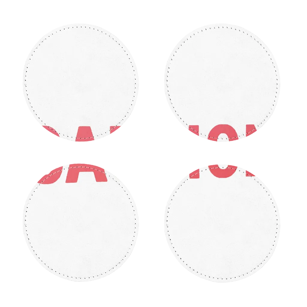 Caution Sublimation Coasters Pack of Four