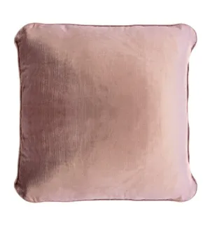 Coco Piped Velvet Cushions - Vintage Rose