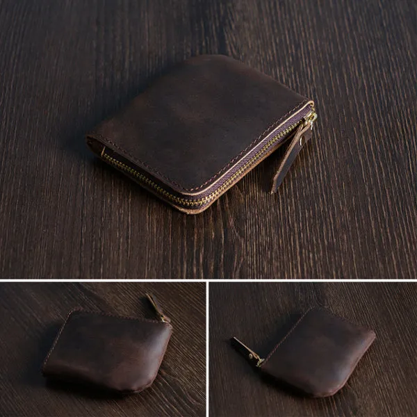 Coffee Grained Leather Card Holder 咖啡色真牛皮信用卡套 CH19057