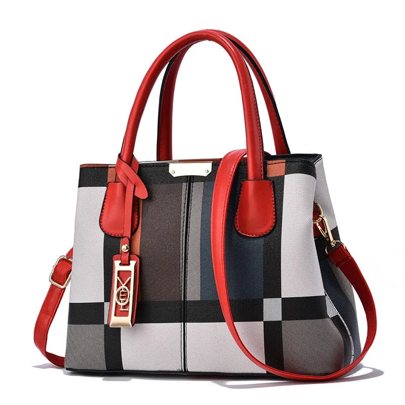 Color Block Full Capacity Bag
