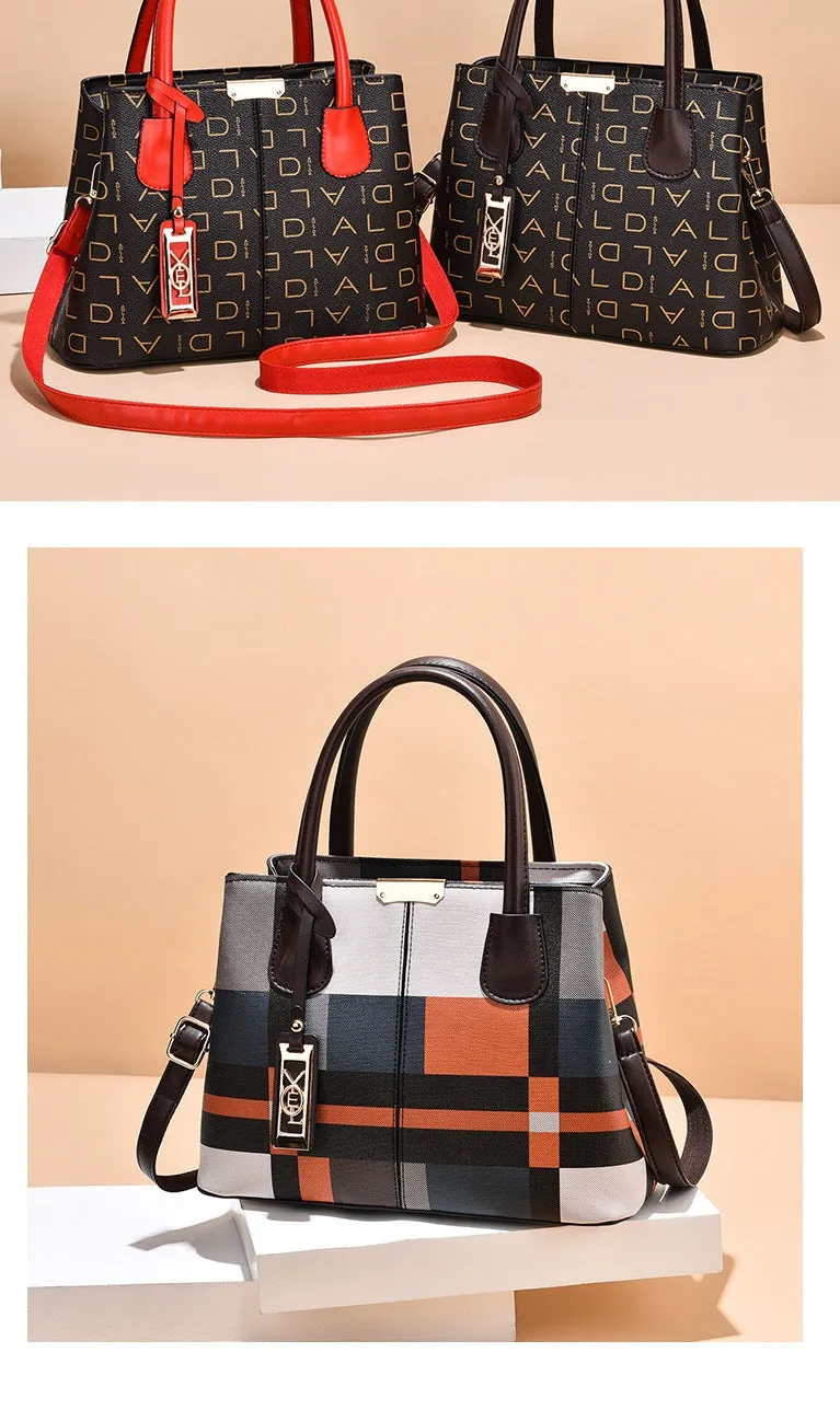 Color Block Full Capacity Bag