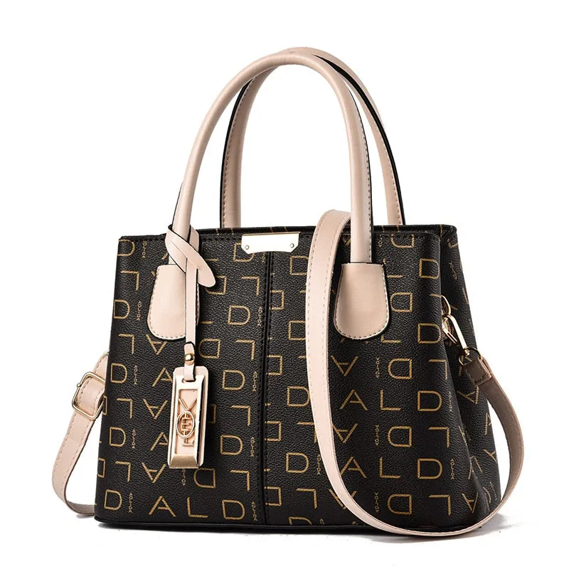 Color Block Full Capacity Bag