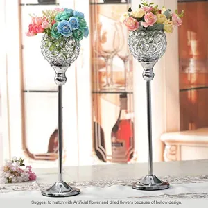 Crystal Silver Candle Holder Sets