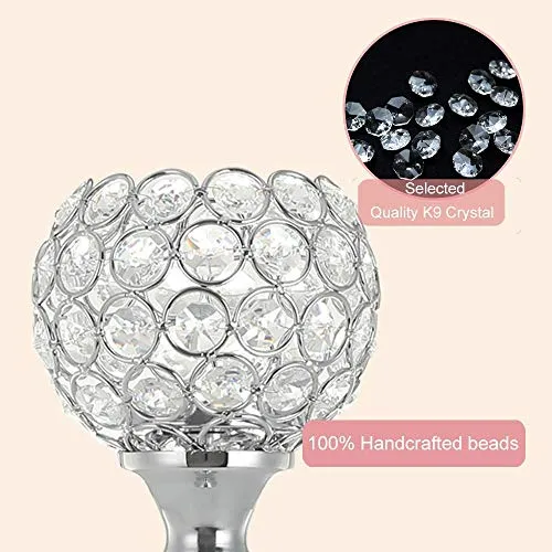 Crystal Silver Candle Holder Sets