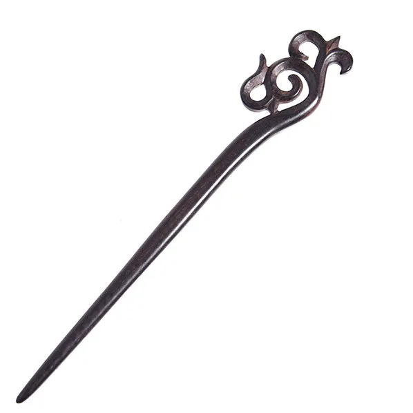 CrystalMood Handmade Carved Floral Hair Stick