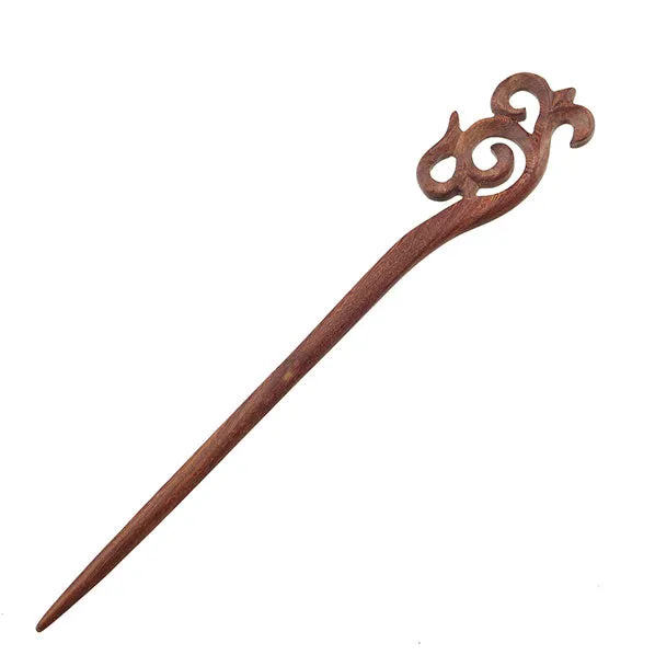 CrystalMood Handmade Carved Floral Hair Stick
