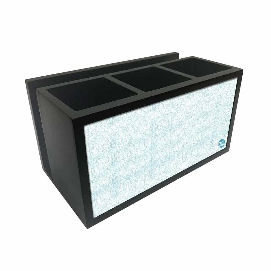 Cutlery Tissue Holder Napkin Stand -  Blue and White Shade