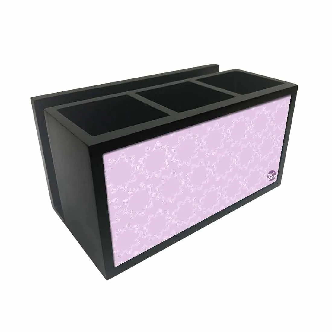 Cutlery Tissue Holder Napkin Stand -  Purple Star Pattern