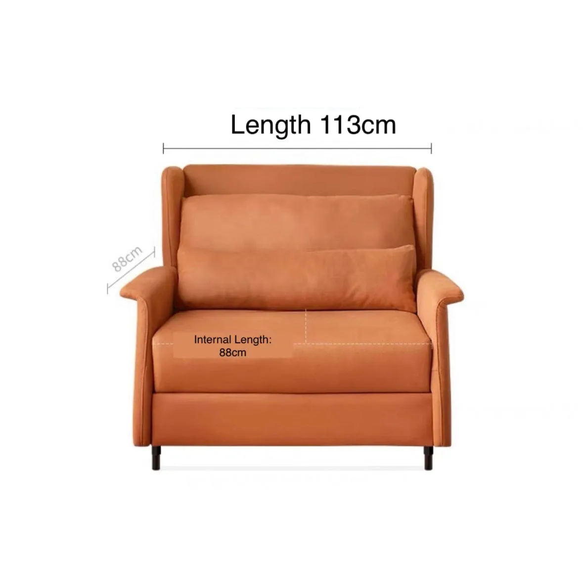 Cyprus Foldable Sofa Bed with Mattress