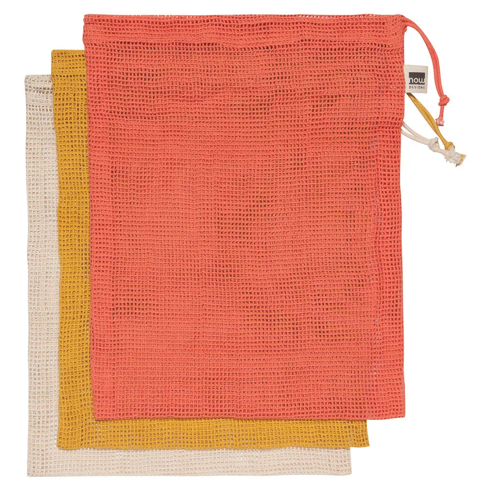 Danica Produce Bag Reusable Set of 3 Le Marche Coral