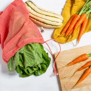 Danica Produce Bag Reusable Set of 3 Le Marche Coral