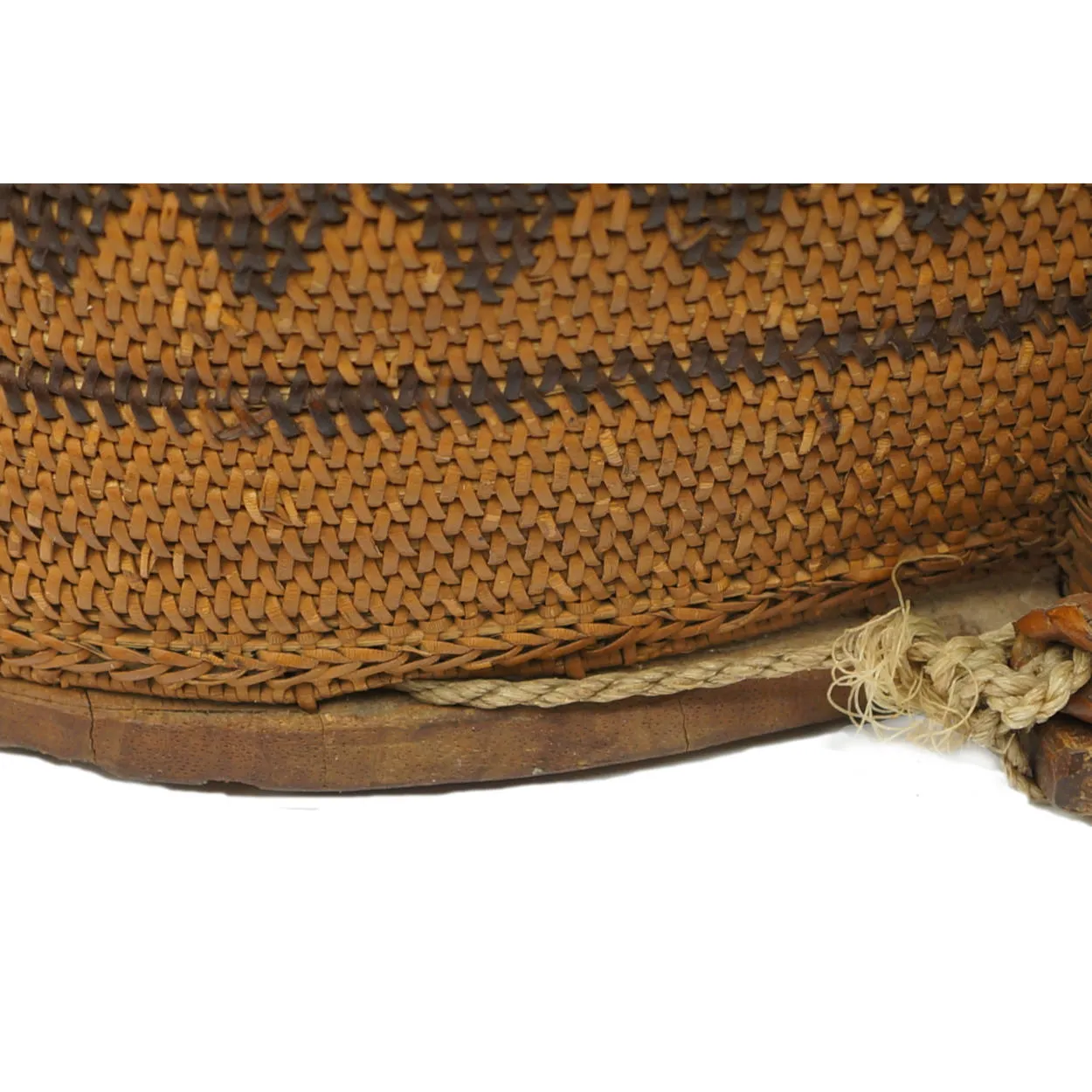 Dayak Tribe Baby Carrier Borneo Indonesia Mid 20th Century Woven Rattan Basket