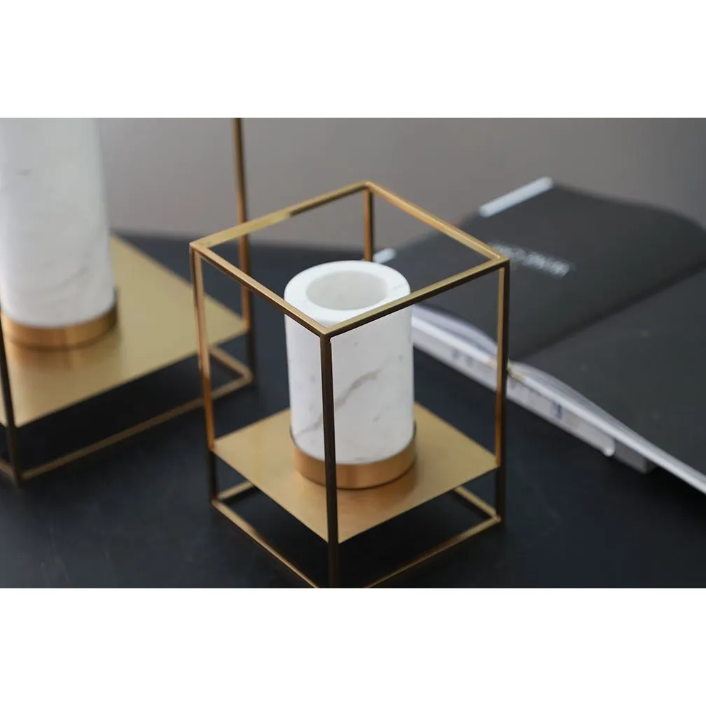 DECORATIVE CANDLE HOLDER - SET OF TWO