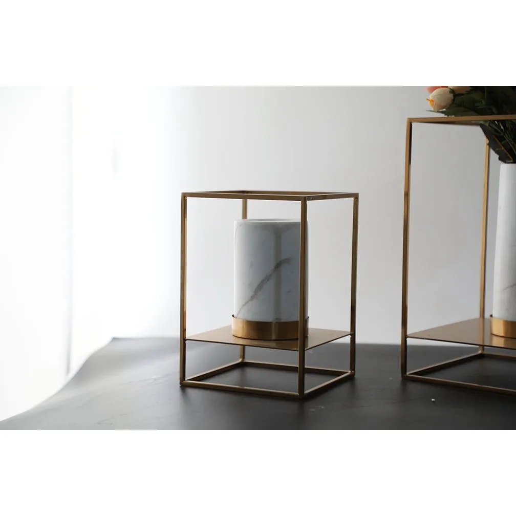 DECORATIVE CANDLE HOLDER - SET OF TWO