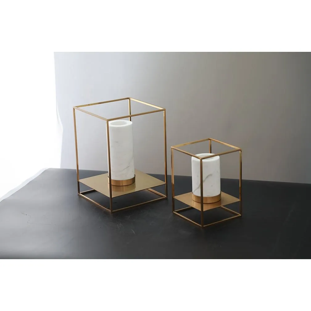DECORATIVE CANDLE HOLDER - SET OF TWO