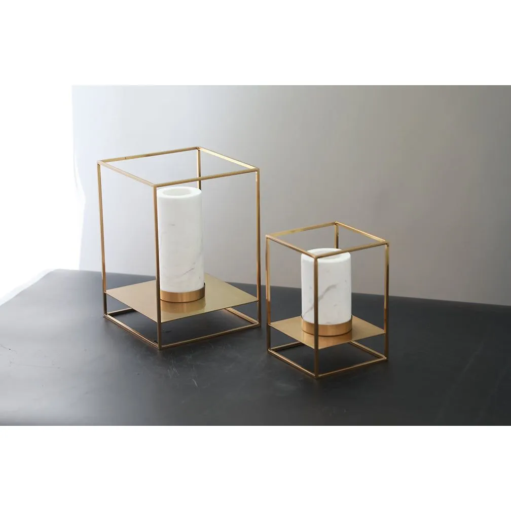 DECORATIVE CANDLE HOLDER - SET OF TWO