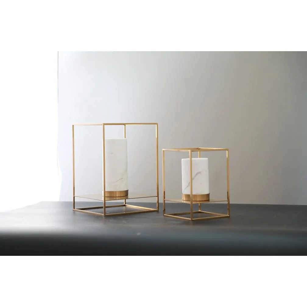 DECORATIVE CANDLE HOLDER - SET OF TWO