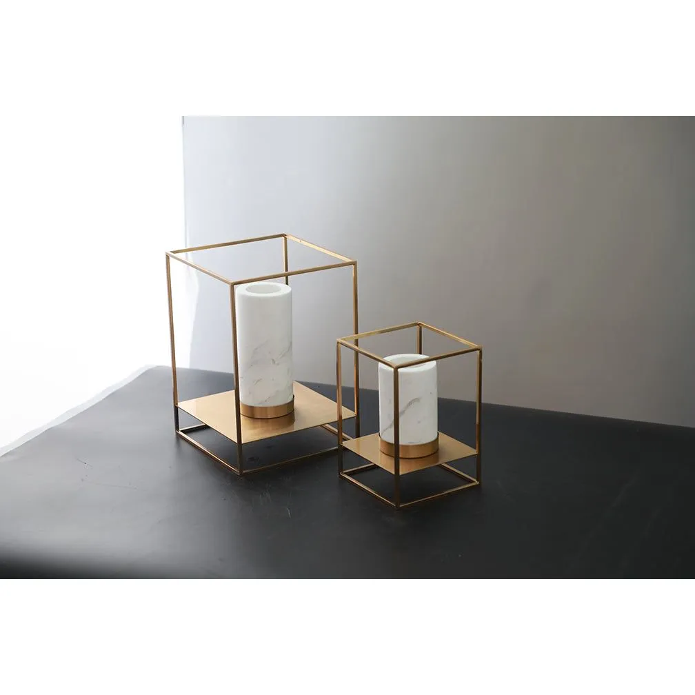 DECORATIVE CANDLE HOLDER - SET OF TWO