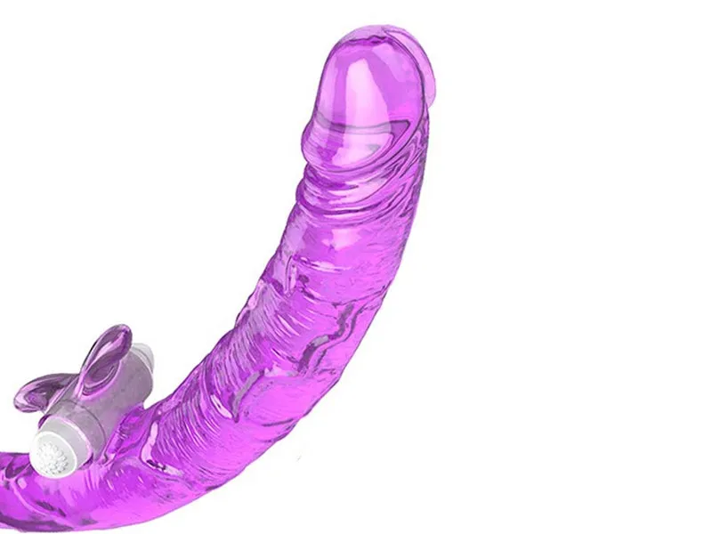 Double Dip Clit Flicking Double Ended Dildo