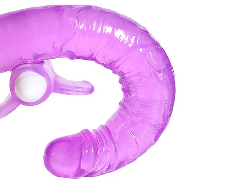 Double Dip Clit Flicking Double Ended Dildo