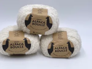 Drops Alpaca - Boucle Mix Yarn - 50g - 6 options - Rag Doll Hair/Knitting