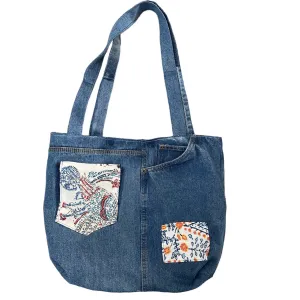 Eco-Chic Upcycled Jeans Bag