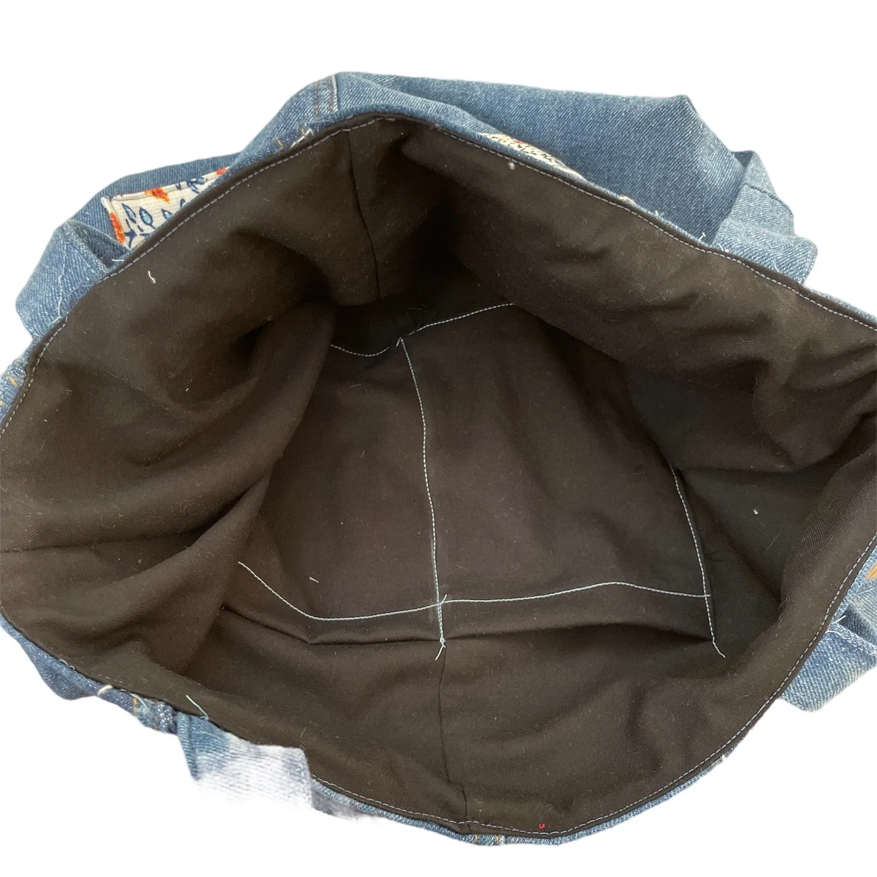 Eco-Chic Upcycled Jeans Bag