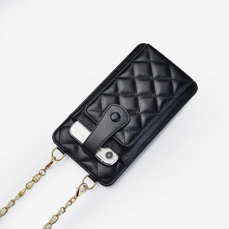 Elegant Embossing Small Crossbody Phone Bag