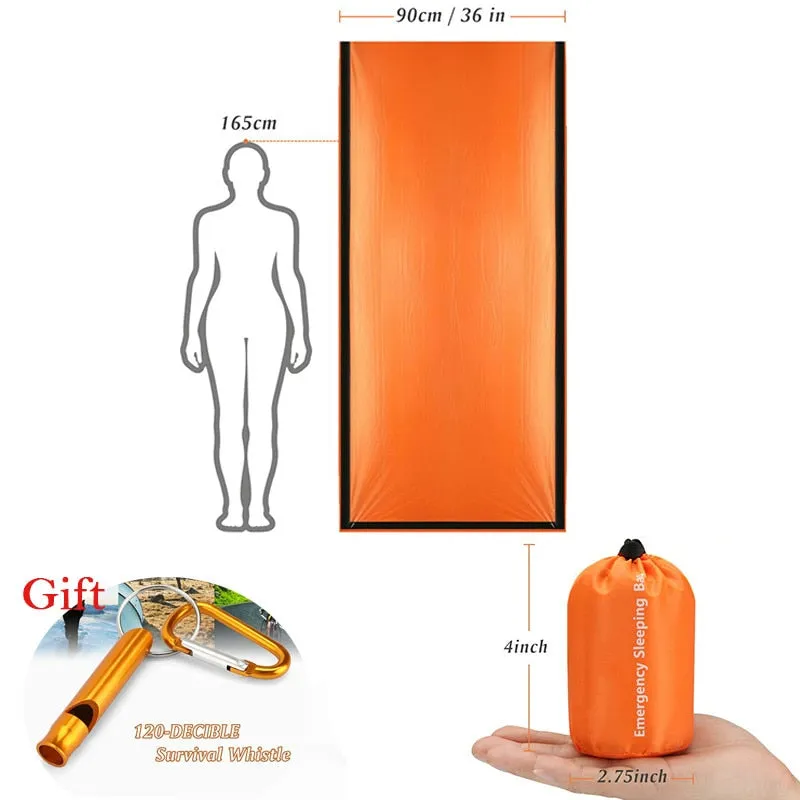 Emergency Thermal Sleeping Bag for Outdoor Adventures and Survival