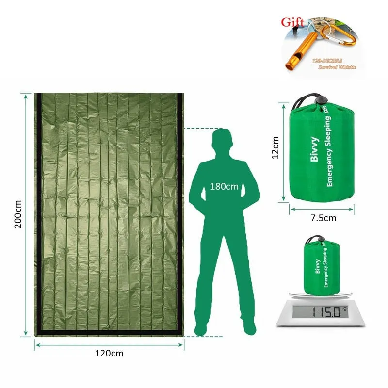 Emergency Thermal Sleeping Bag for Outdoor Adventures and Survival