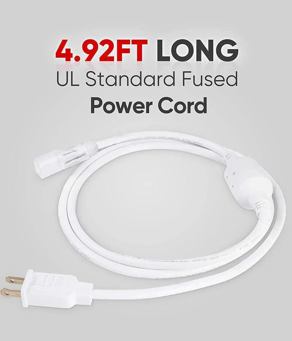 Extra Power Cord Pack for 110V 8x16mm Led Neon Light Eco Neon and Lum Neon